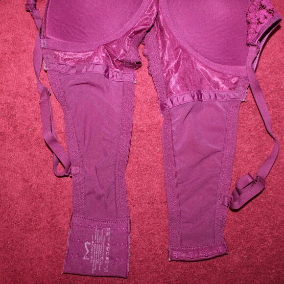 Maidenform Pure Comfort Wireless Lace Longline Bralette Lightly Lined Conver- Ma - Picture 2 of 5